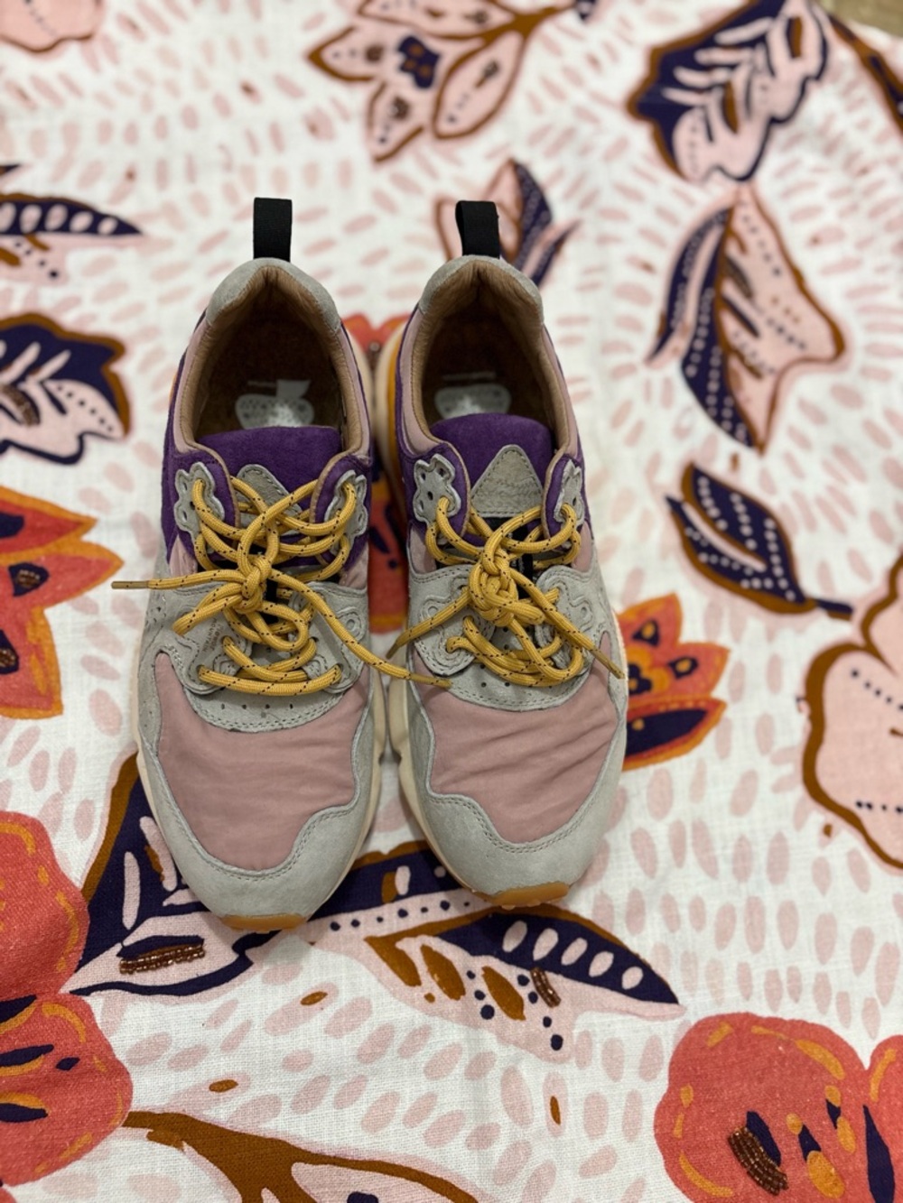 Flower Mountain Anthropologie Yamano 3 Multi-Color Suede Cork Insole Size 7.5